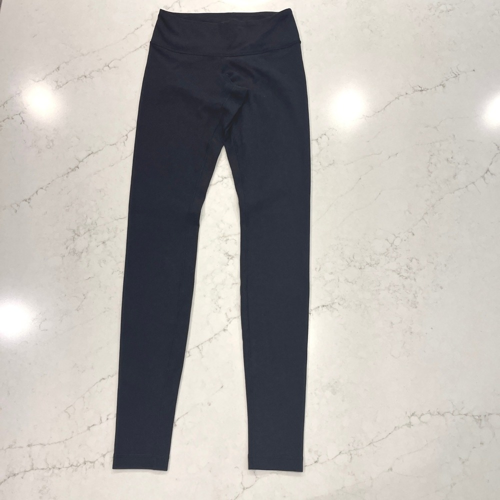Lululemon Full Length Leggings Womens 4 Black High Rise Yoga Athleisure Pants